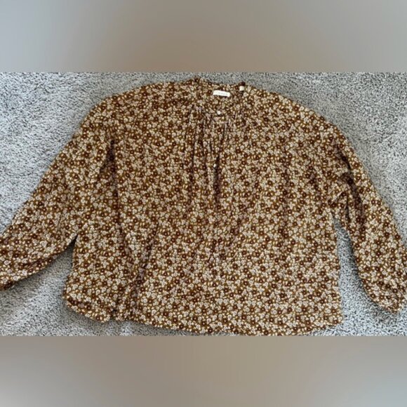 Jane Blouse - Golden Mesa Floral Printed Cotton - Picture 4 of 7